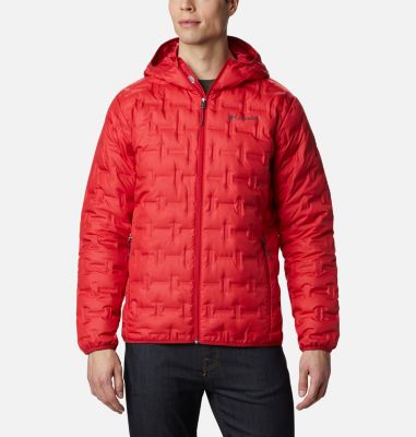 Men's Delta Ridge&trade; Down Hooded Jacket Delta Ridge&trade; Down Hooded Jacke | 010 | S, Mountain Red, front