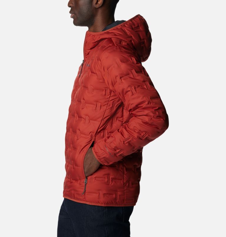 Thumbnail: Men's Delta Ridge Down Hooded Jacket, Color: Warp Red, image 4