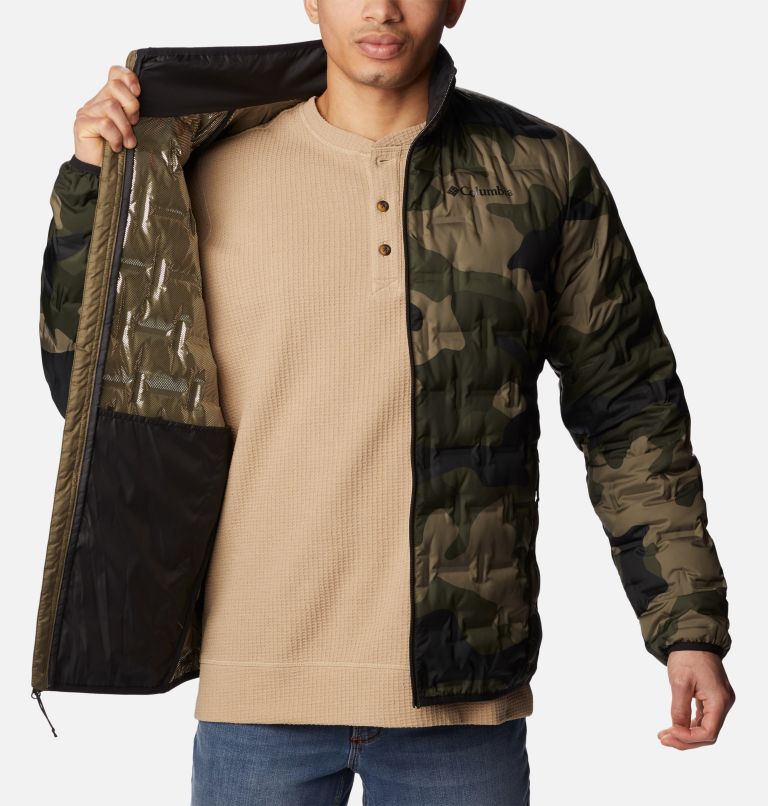Veste en Duvet Delta Ridge Homme, Color: Stone Green Mod Camo Print, image 5
