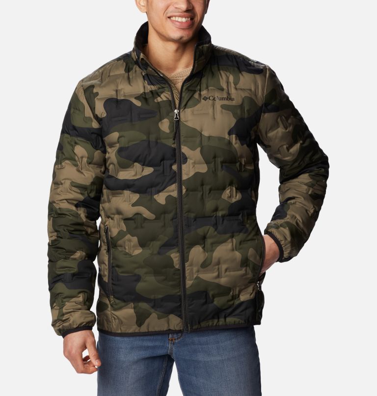 Men's Camo Print Water Repellent Insulated Jacket