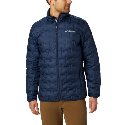 columbia women's blue square lodge mid lightweight omni heat hooded jacket