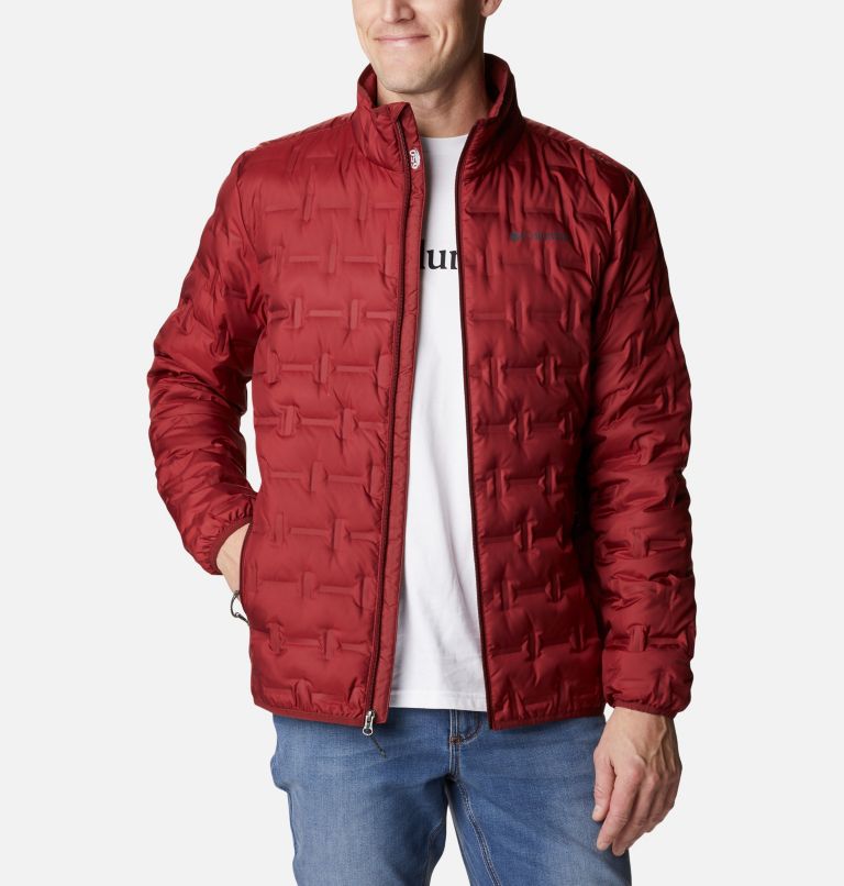 Men's Delta Ridge Down Jacket, Color: Red Jasper