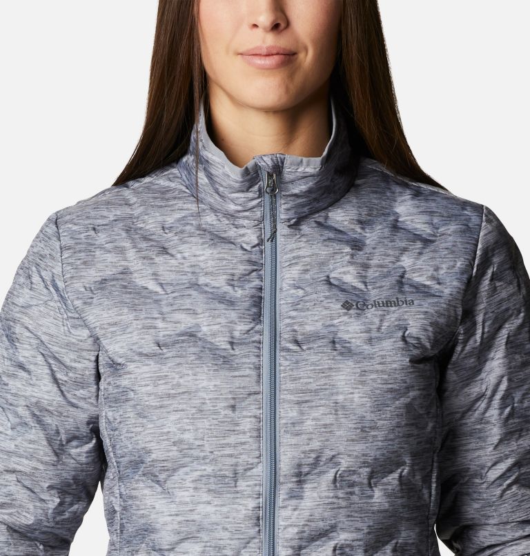 Women's Delta Ridge Down Jacket, Color: Tradewinds Grey Heather, image 4