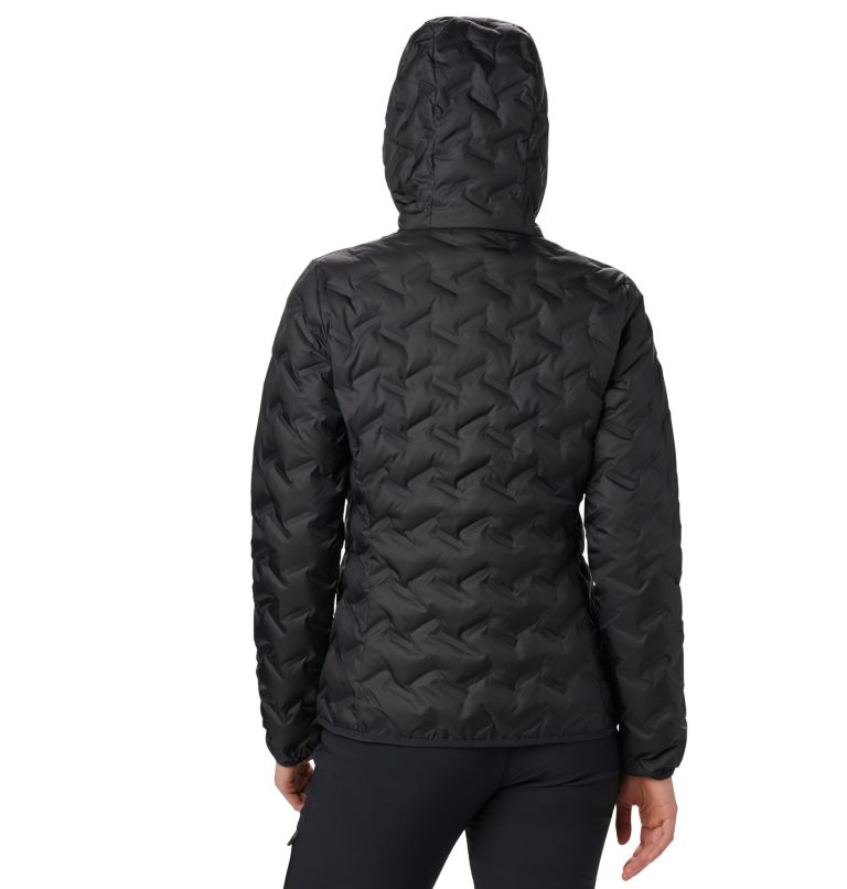 Thumbnail: Women's Delta Ridge Down Hooded Jacket, Color: Black, image 2
