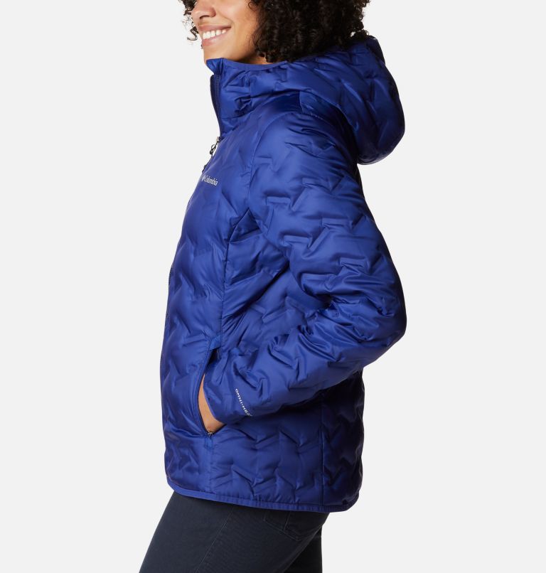 Thumbnail: Women's Delta Ridge Down Hooded Jacket, Color: Dark Sapphire, image 3