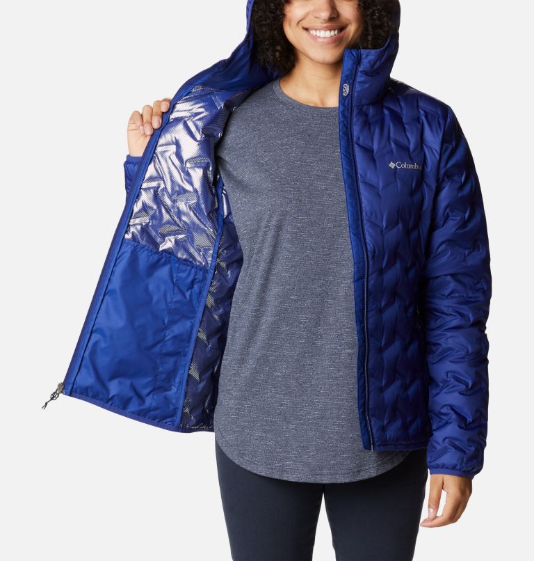Thumbnail: Women's Delta Ridge Down Hooded Jacket, Color: Dark Sapphire, image 5