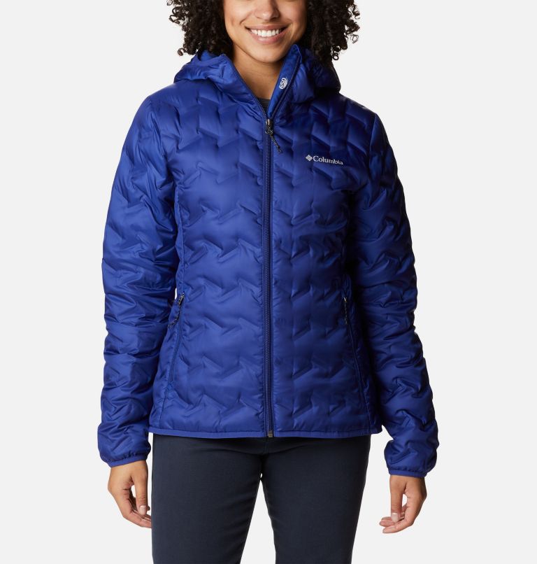 Thumbnail: Women's Delta Ridge Down Hooded Jacket, Color: Dark Sapphire, image 1