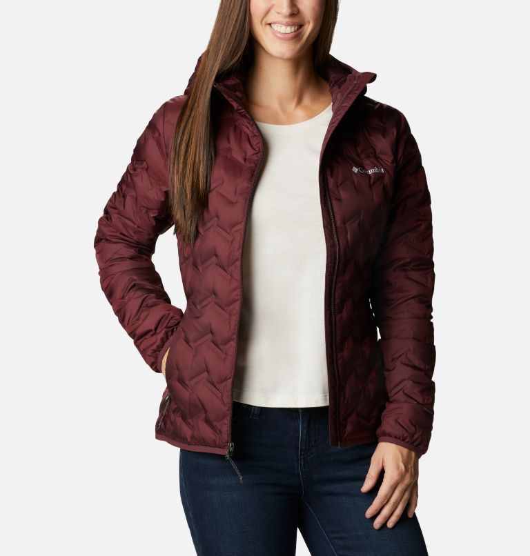 Manteau en duvet à capuchon Delta Ridge pour femme, Color: Malbec, image 1