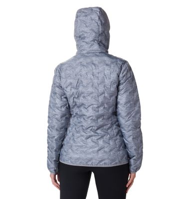 Women's Delta Ridge Down Hooded Jacket Delta Ridge&trade; Down Hooded Jacke | 010 | L, Tradewinds Grey Heather, back