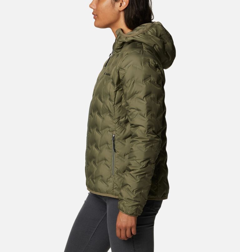 Delta Ridge Down Hooded Jacket | 397 | S, Color: Stone Green, image 3
