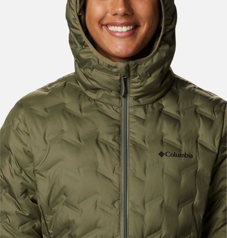 Delta Ridge Down Hooded Jacket | 397 | S, Color: Stone Green, image 4