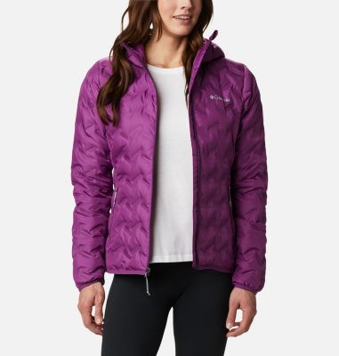 Women's Delta Ridge Down Hooded Jacket Delta Ridge&trade; Down Hooded Jacke | 010 | L, Plum, front
