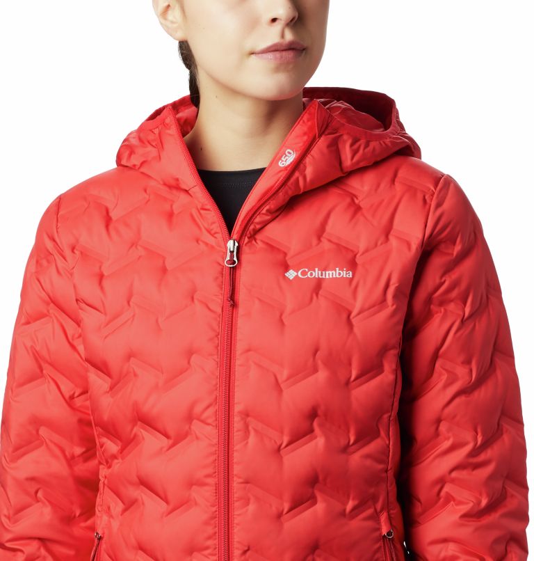 Thumbnail: Delta Ridge Down Hooded Jacket | 658 | S, Color: Red Lily, image 3