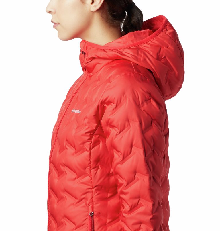 Thumbnail: Delta Ridge Down Hooded Jacket | 658 | S, Color: Red Lily, image 4