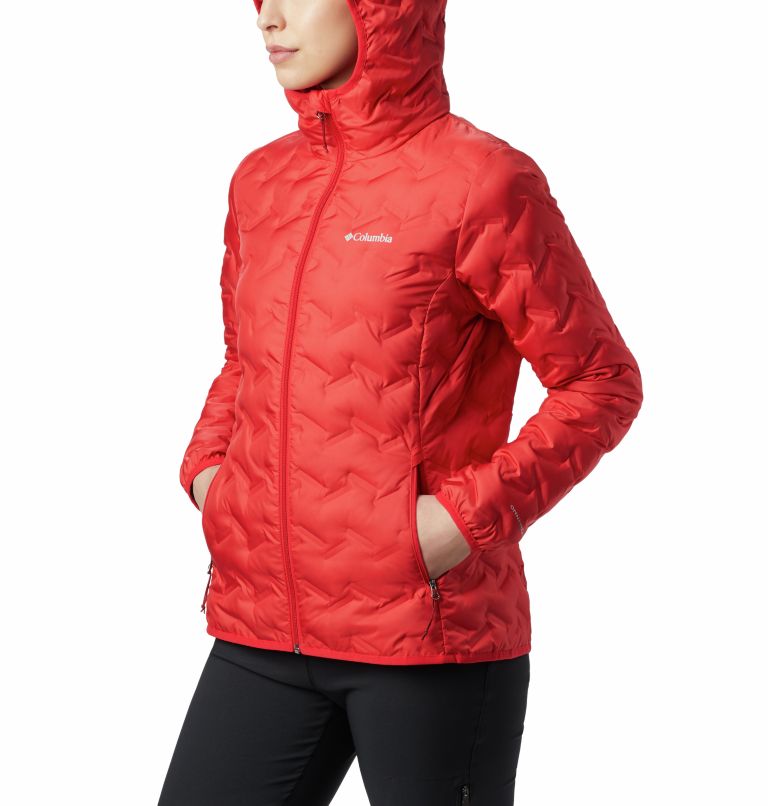 Thumbnail: Delta Ridge Down Hooded Jacket | 658 | S, Color: Red Lily, image 5