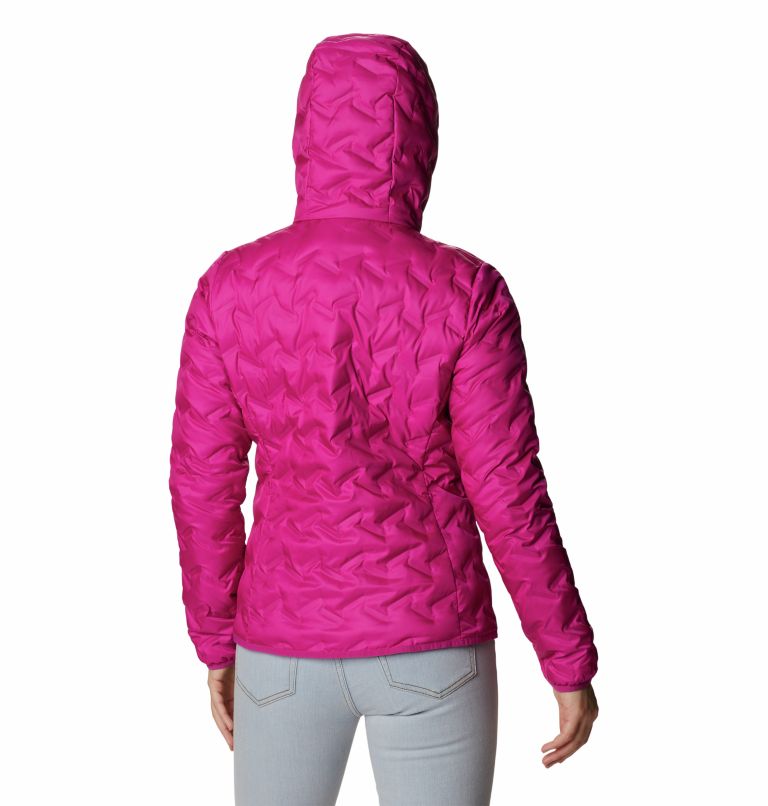 Thumbnail: Women's Delta Ridge Down Hooded Jacket, Color: Wild Fuchsia, image 2