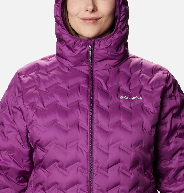 Women's Delta Ridge Down Hooded Jacket - Plus Size, Color: Plum, image 4
