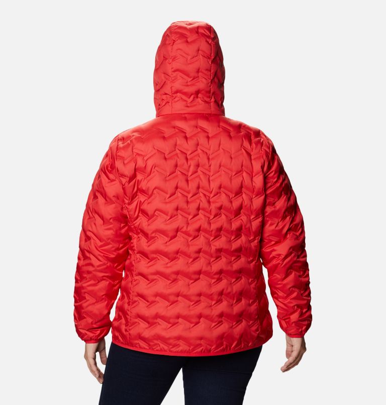 Women's Delta Ridge Down Hooded Jacket - Plus Size, Color: Red Lily, image 2