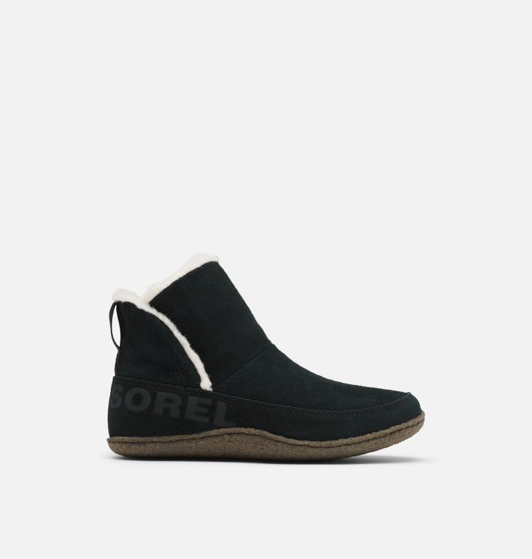 Women's Nakiska Bootie Slipper, Color: Black, Natural, image 1