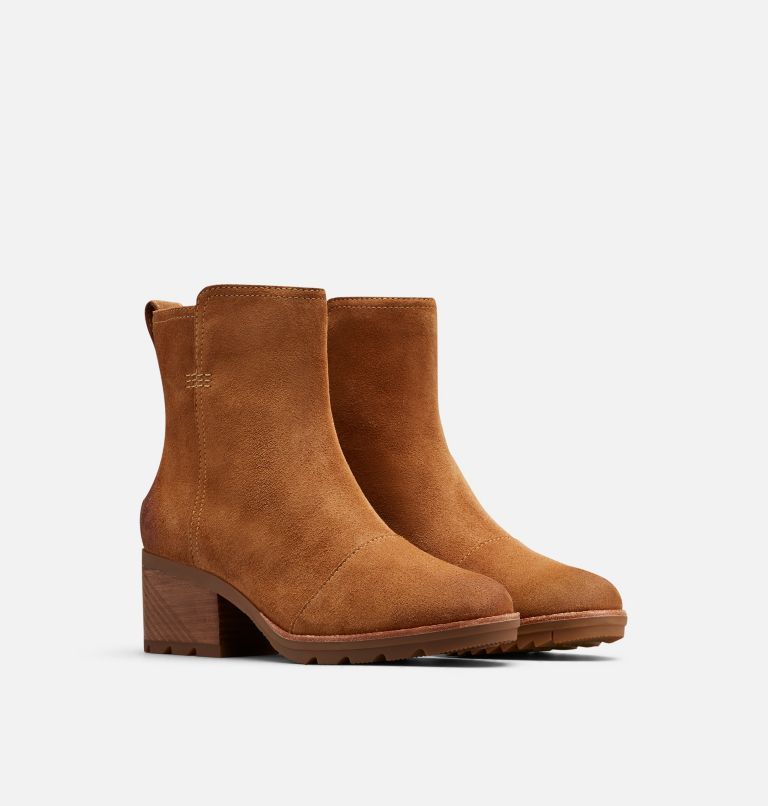 Women's Cate Bootie, Color: Camel Brown, image 2