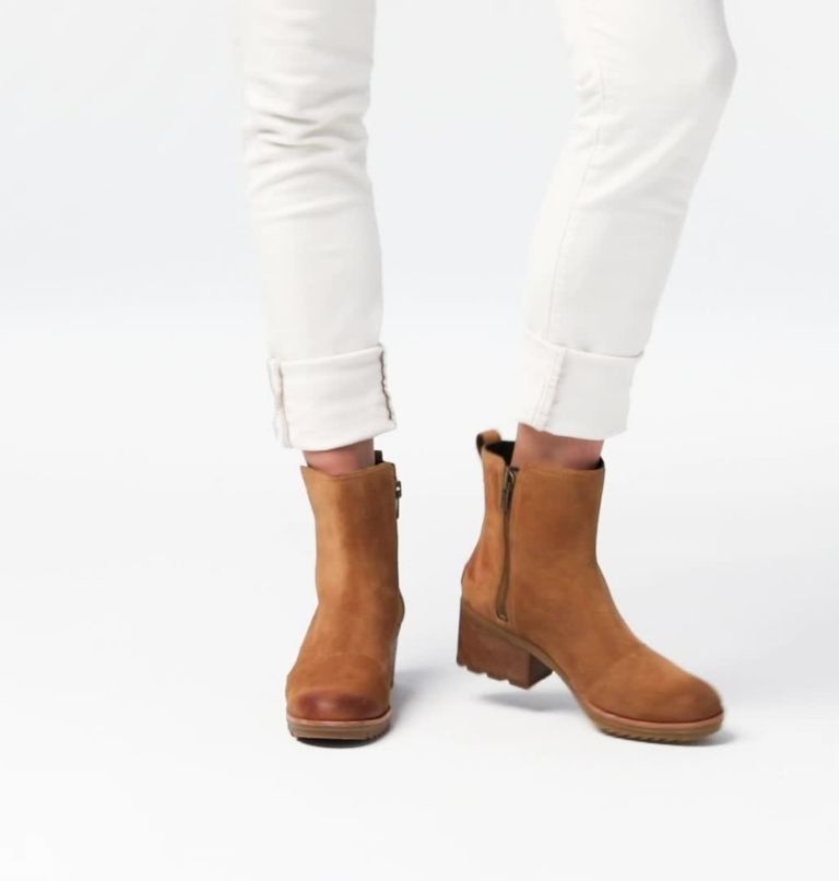 Thumbnail: Women's Cate Bootie, Color: Camel Brown, image 2