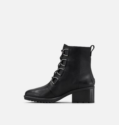 sorel cate lace up boot black
