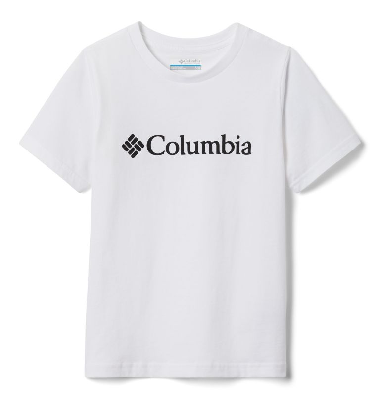 Kids' CSC Basic Logo Short Sleeve Shirt, Color: White, image 2