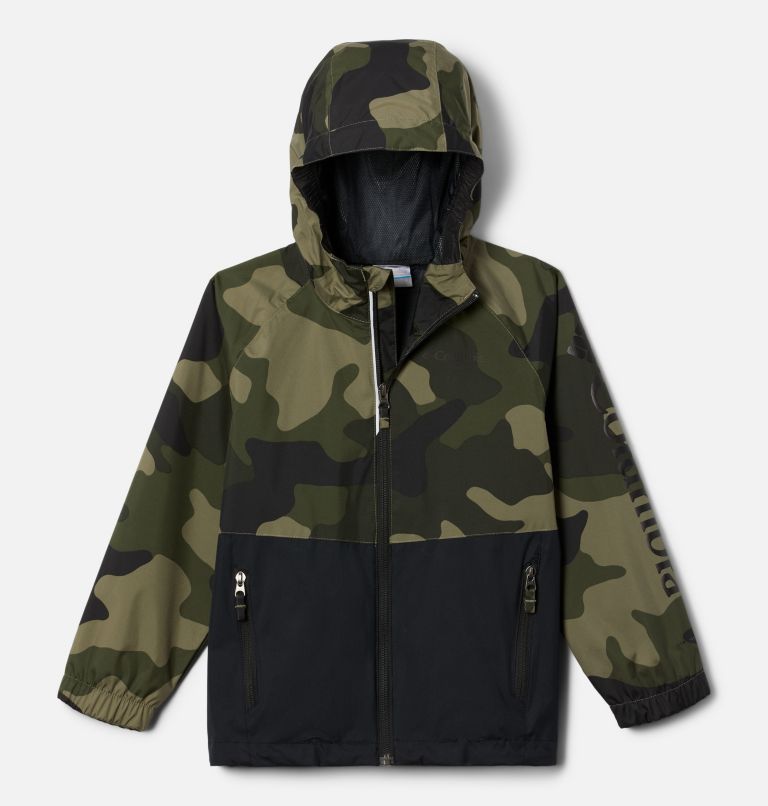 Youth Dalby Springs Jacket, Color: Stone Green Mod Camo, Black, image 1