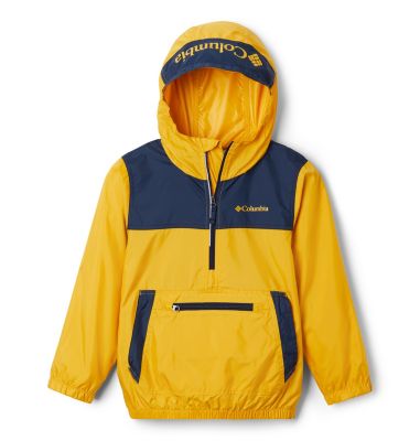 Bloomingport&trade; Windjacke Junior Bloomingport&trade; Windbreaker | 464 | L, Bright Gold, Collegiate Navy, front