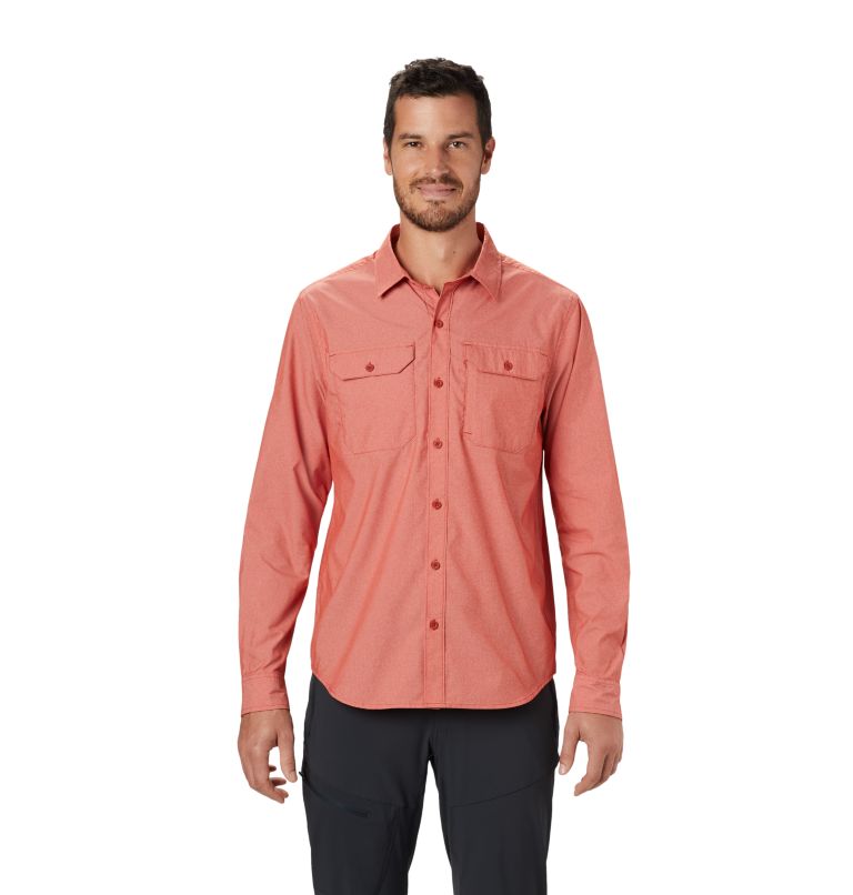 Thumbnail: Men's Canyon Pro Long Sleeve Shirt, Color: Desert Red, image 1