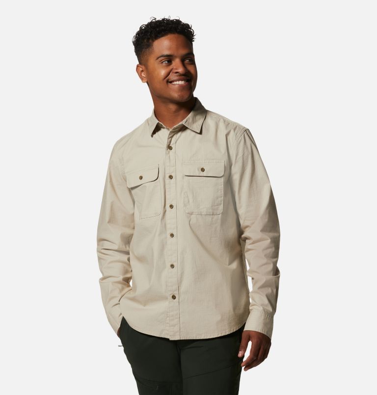 Men's J Tree Long Sleeve Shirt, Color: Sandblast, image 1