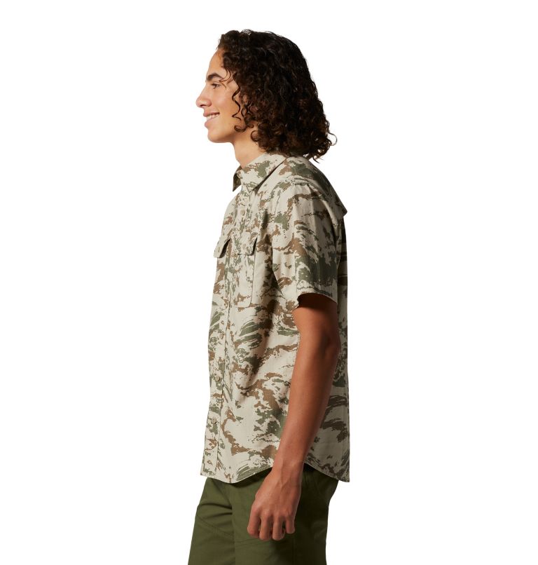 Men's | Light Weight Button Up Short Sleeve T-Shirt | Size Small | BDU Camo | Combat Iron Apparel