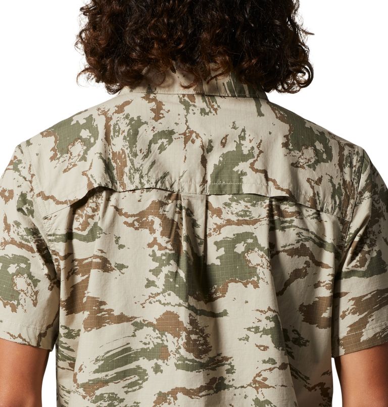 Men's | Light Weight Button Up Short Sleeve T-Shirt | Size Small | BDU Camo | Combat Iron Apparel