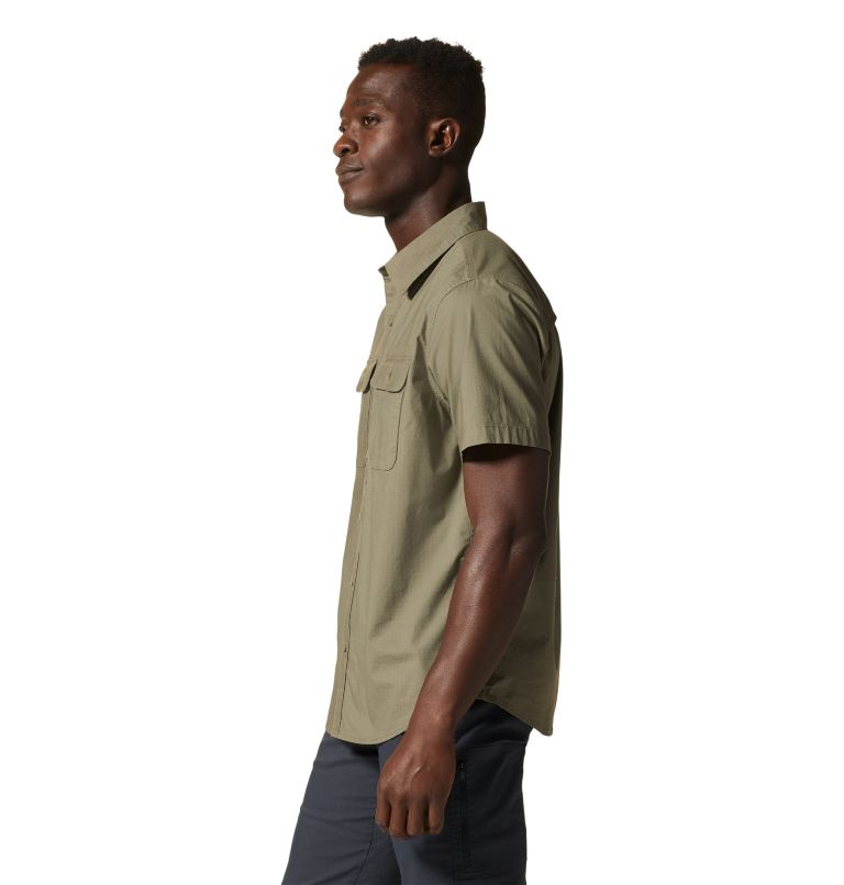 Thumbnail: Men's J Tree Short Sleeve Shirt, Color: Stone Green, image 3