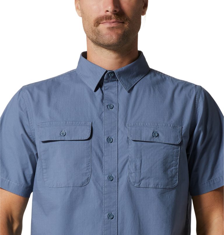 Thumbnail: Men's J Tree Short Sleeve Shirt, Color: Light Zinc, image 4