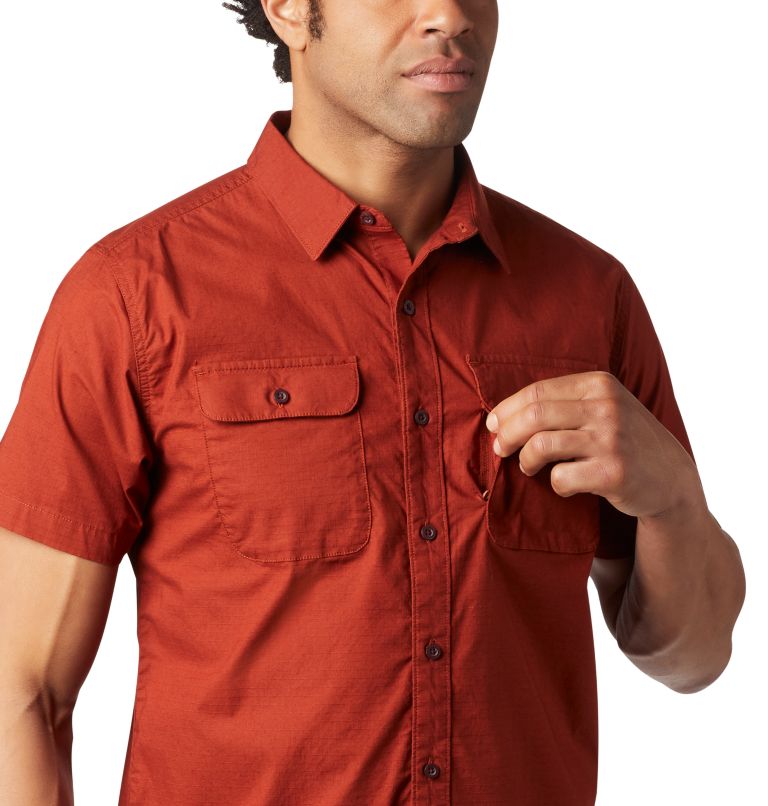 Thumbnail: Men's J Tree Short Sleeve Shirt, Color: Rusted, image 3