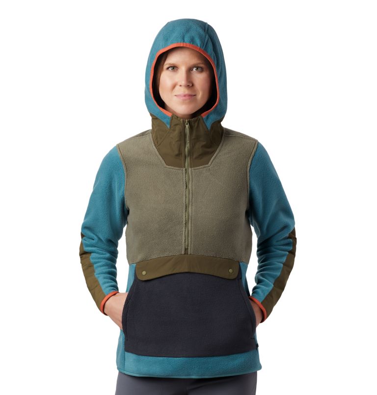 Thumbnail: Women's UnClassic Fleece Hoody, Color: Washed Turq, image 3