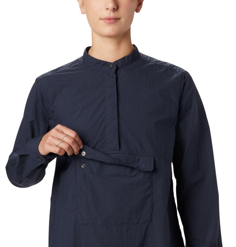 Women's Camp Oasis Long Sleeve Shirt, Color: Dark Zinc, image 3