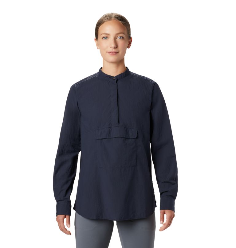 Thumbnail: Women's Camp Oasis Long Sleeve Shirt, Color: Dark Zinc, image 1