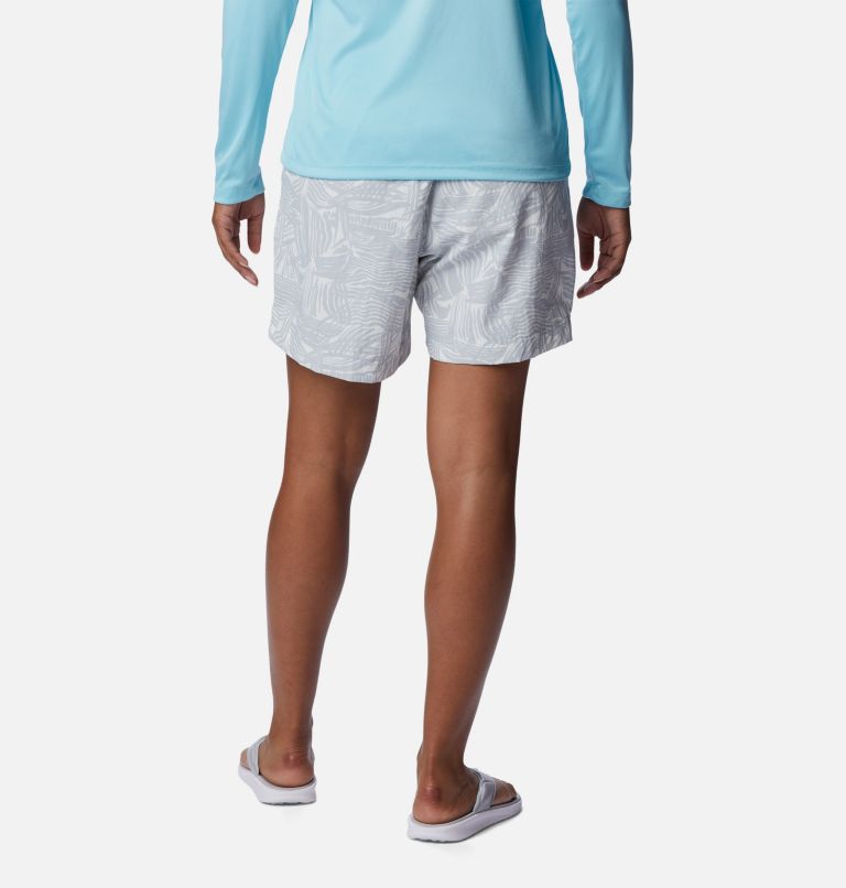 Women's PFG Super Backcast Water Shorts, Color: Cirrus Grey Sailstream, image 2
