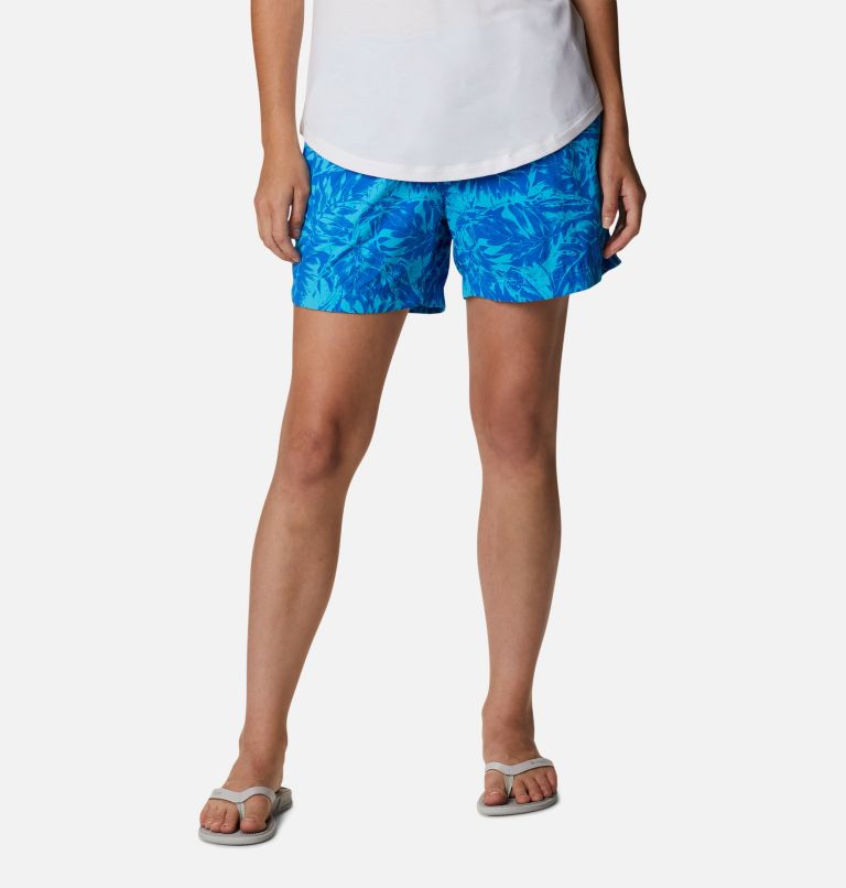 Thumbnail: Women's PFG Super Backcast Water Shorts, Color: Atoll Hawaiian Throwback, image 1