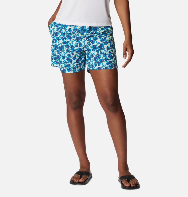 Women's PFG Super Backcast Water Shorts, Color: Carbon, Crossvine, image 1