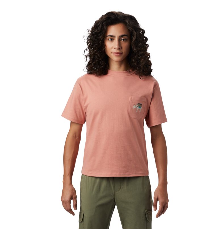 Thumbnail: Women's Hotel Basecamp Short Sleeve Pocket T-Shirt, Color: Washed Sun, image 1