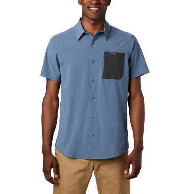 Men's Triple Canyon&trade; Short Sleeve Shirt Solid Triple Canyon&trade; SS Shirt Solid | 464 | M, Mountain, Shark, front