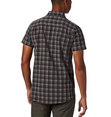 Men's Triple Canyon&trade; Short Sleeve Shirt Triple Canyon&trade; SS Shirt | 437 | L, Columbia Grey Mini Tonal Plaid, back