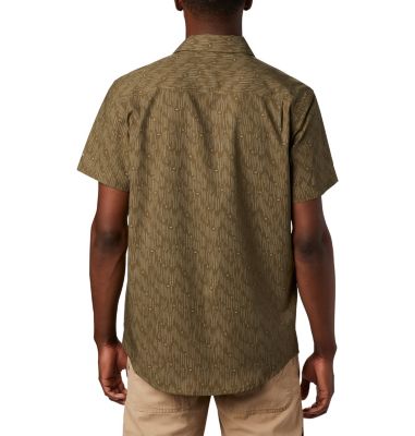 Men's Triple Canyon&trade; Short Sleeve Shirt Triple Canyon&trade; SS Shirt | 437 | L, New Olive Maze, back