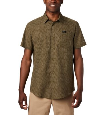 Men's Triple Canyon&trade; Short Sleeve Shirt Triple Canyon&trade; SS Shirt | 437 | L, New Olive Maze, front