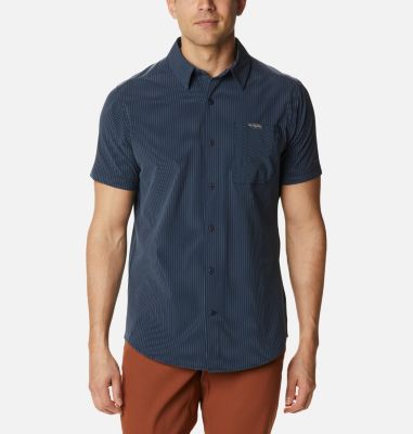 Chemise Triple Canyon&trade; Homme Triple Canyon&trade; SS Shirt | 465 | XXL, Collegiate Navy Hickory Stripe, front