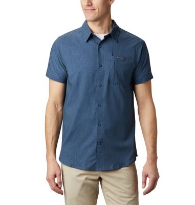 Men's Triple Canyon&trade; Short Sleeve Shirt Triple Canyon&trade; SS Shirt | 437 | L, Dark Mountain Maze, front