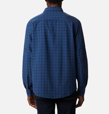 Men's Triple Canyon&trade; Shirt Triple Canyon&trade; LS Shirt | 432 | S, Bright Indigo Mini Tonal Plaid, back